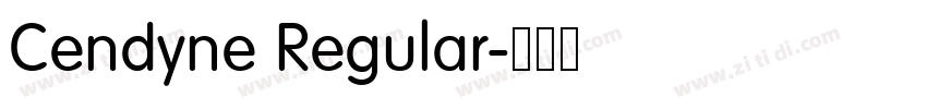 Cendyne Regular字体转换